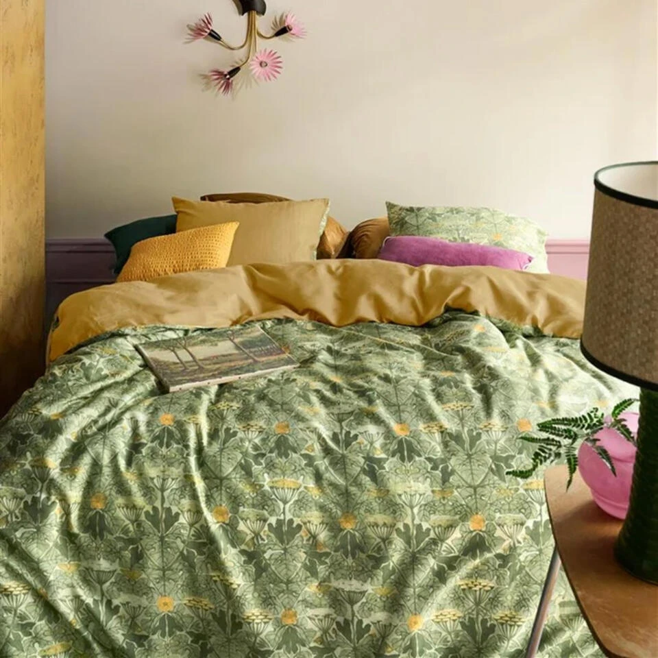 At Home By BeddingHouse Ancient Dekbedovertrek - Olijfgroen-2-perso... 4 At Home By BeddingHouse Ancient Dekbedovertrek - Olijfgroen-2-perso... - Afbeelding 2