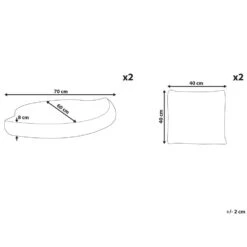 Beliani Kussenovertrek CAPRI - Grijs Polyester -Winkel Voor Premium Beddengoed 099cb918c8b84989a9237e6a0403d784