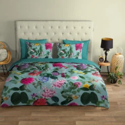 Good Morning Flowerdream Dekbedovertrek Aqua-Lits-jumeaux (240 X 200/220 Cm) -Winkel Voor Premium Beddengoed 0f239312769c4f7facf17415153337a3