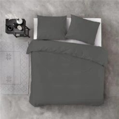 Byrklund - Dekbedovertrek Sleep Softly - 240x220 Cm - Off Black 7 Byrklund - Dekbedovertrek Sleep Softly - 240x220 Cm - Off Black -Winkel Voor Premium Beddengoed 1000012929 0102