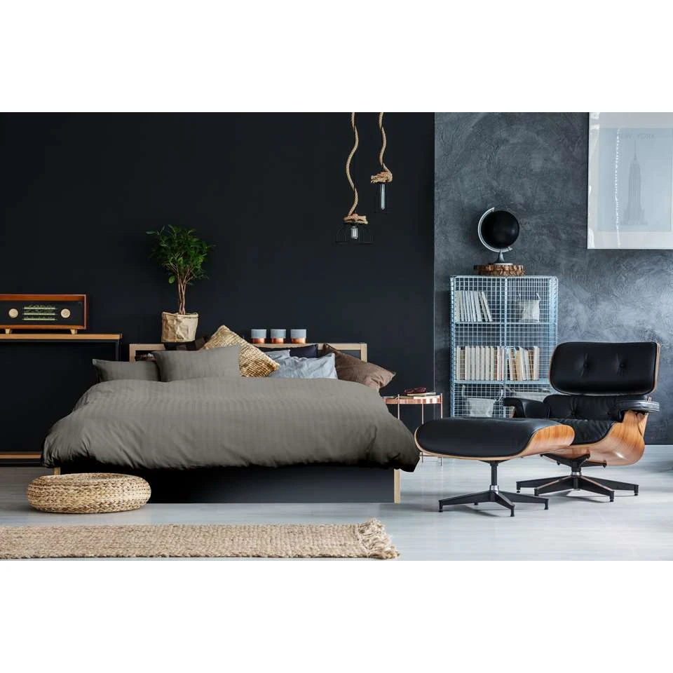 Ten Cate 100% Katoensatijnen Eenpersoons Dekbedovertrek - 140x200/220 - Taupe 5 Ten Cate 100% Katoensatijnen Eenpersoons Dekbedovertrek - 140x200/220 - Taupe - Afbeelding 3