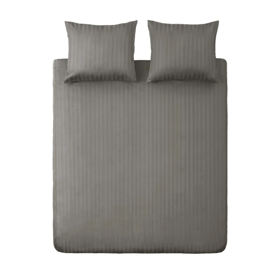 Ten Cate 100% Katoensatijnen Eenpersoons Dekbedovertrek - 140x200/220 - Taupe 3 Ten Cate 100% Katoensatijnen Eenpersoons Dekbedovertrek - 140x200/220 - Taupe