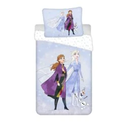 Disney Frozen Dekbedovertrek Sisters En Olaf -140 X 200 Cm + 70 X 90 Cm - Katoen