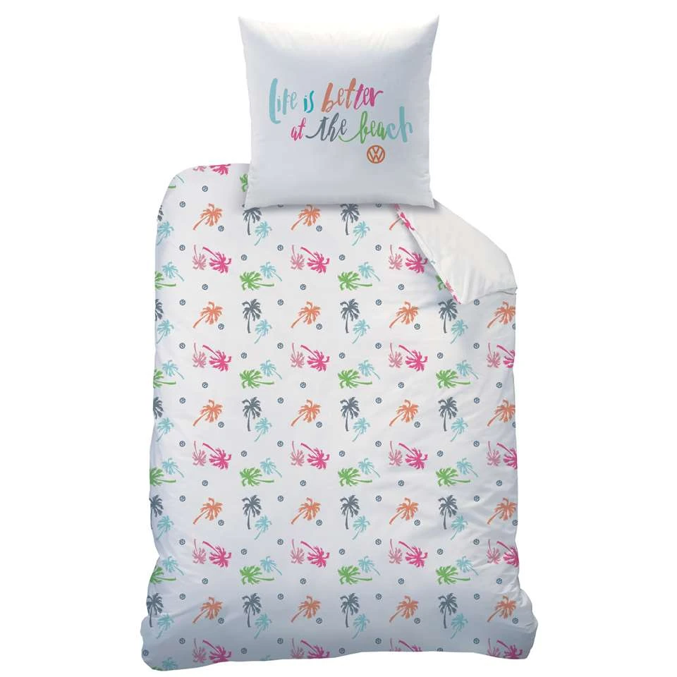 Volkswagen Dekbedovertrek Paradise - Eenpersoons - 140 X 200 Cm - Polycotton 4 Volkswagen Dekbedovertrek Paradise - Eenpersoons - 140 X 200 Cm - Polycotton - Afbeelding 2