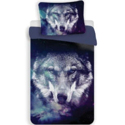 Animal Pictures Dekbedovertrek Wolf - Eenpersoons - 140 X 200 Cm - Polyester