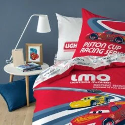 Disney Cars Dekbedovertrek Racing Hero - Eenpersoons - 140 X 200 Cm - Katoen -Winkel Voor Premium Beddengoed 1000028623 0102