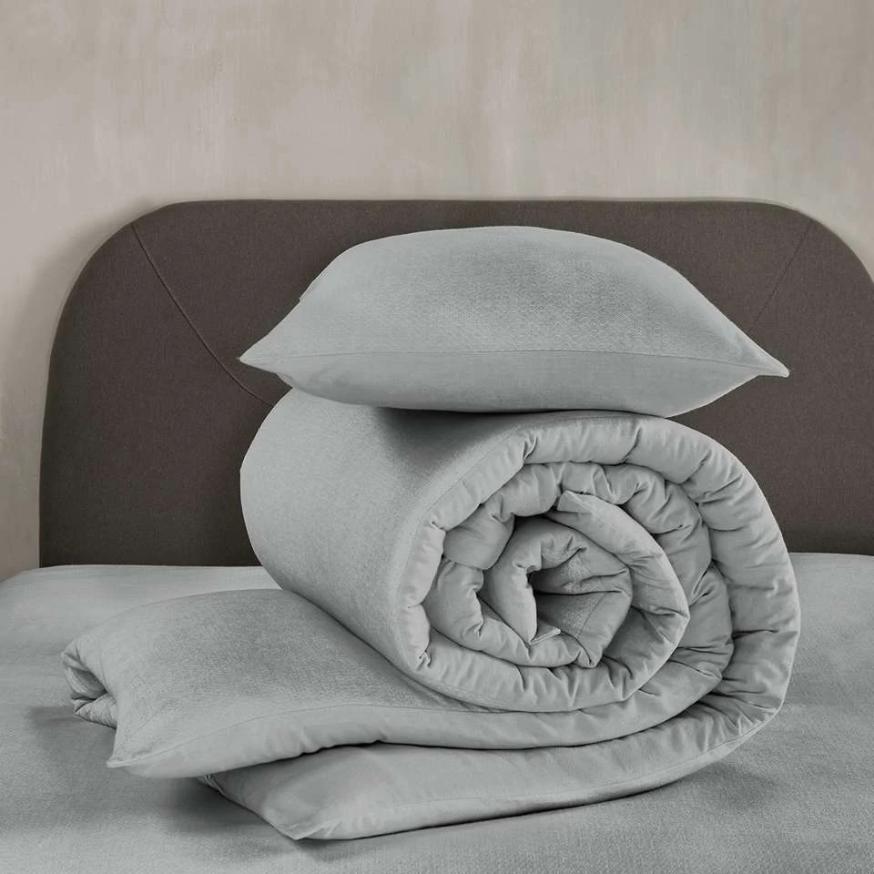 De Witte Lietaer Dekbedovertrek Tarbot - Eenpersoons - 140 X 200/220 Cm - Grijs 5 De Witte Lietaer Dekbedovertrek Tarbot - Eenpersoons - 140 X 200/220 Cm - Grijs - Afbeelding 3