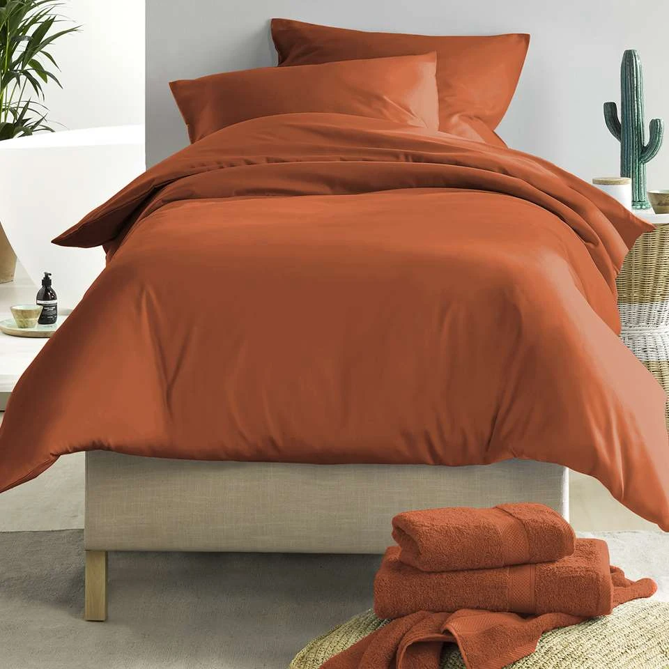 De Witte Lietaer Dekbedovertrek Katoen Satijn Olivia - 140 X 200/220 Cm - Bruin 4 De Witte Lietaer Dekbedovertrek Katoen Satijn Olivia - 140 X 200/220 Cm - Bruin - Afbeelding 2