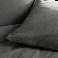 Damai Dekbedovertrek Flanel - 260 X 200/220cm - Grijs -Winkel Voor Premium Beddengoed 1000030591 0102