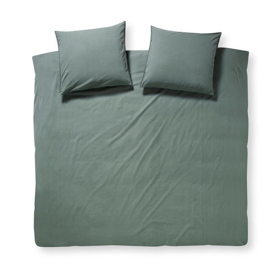 Damai Dekbedovertrek Flanel - 260 X 200/220cm - Groen 3 Damai Dekbedovertrek Flanel - 260 X 200/220cm - Groen
