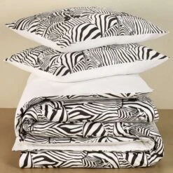 De Witte Lietaer Dekbedovertrek Zebra - 240 X 220 Cm - Katoen Satijn -Winkel Voor Premium Beddengoed 1000031331 0103