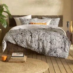 De Witte Lietaer Dekbedovertrek Zebra - 260 X 240 Cm - Katoen Satijn 8 De Witte Lietaer Dekbedovertrek Zebra - 260 X 240 Cm - Katoen Satijn -Winkel Voor Premium Beddengoed 1000031352 0102
