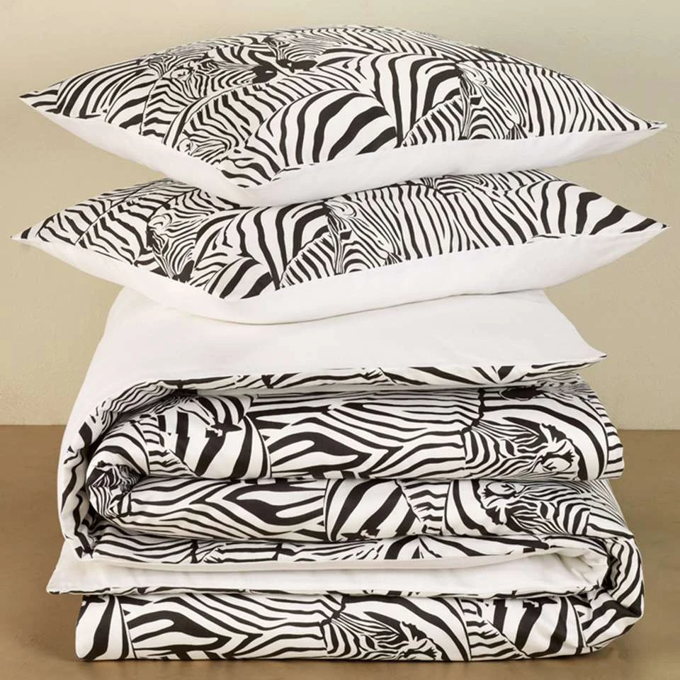 De Witte Lietaer Dekbedovertrek Zebra - 260 X 240 Cm - Katoen Satijn 6 De Witte Lietaer Dekbedovertrek Zebra - 260 X 240 Cm - Katoen Satijn - Afbeelding 4