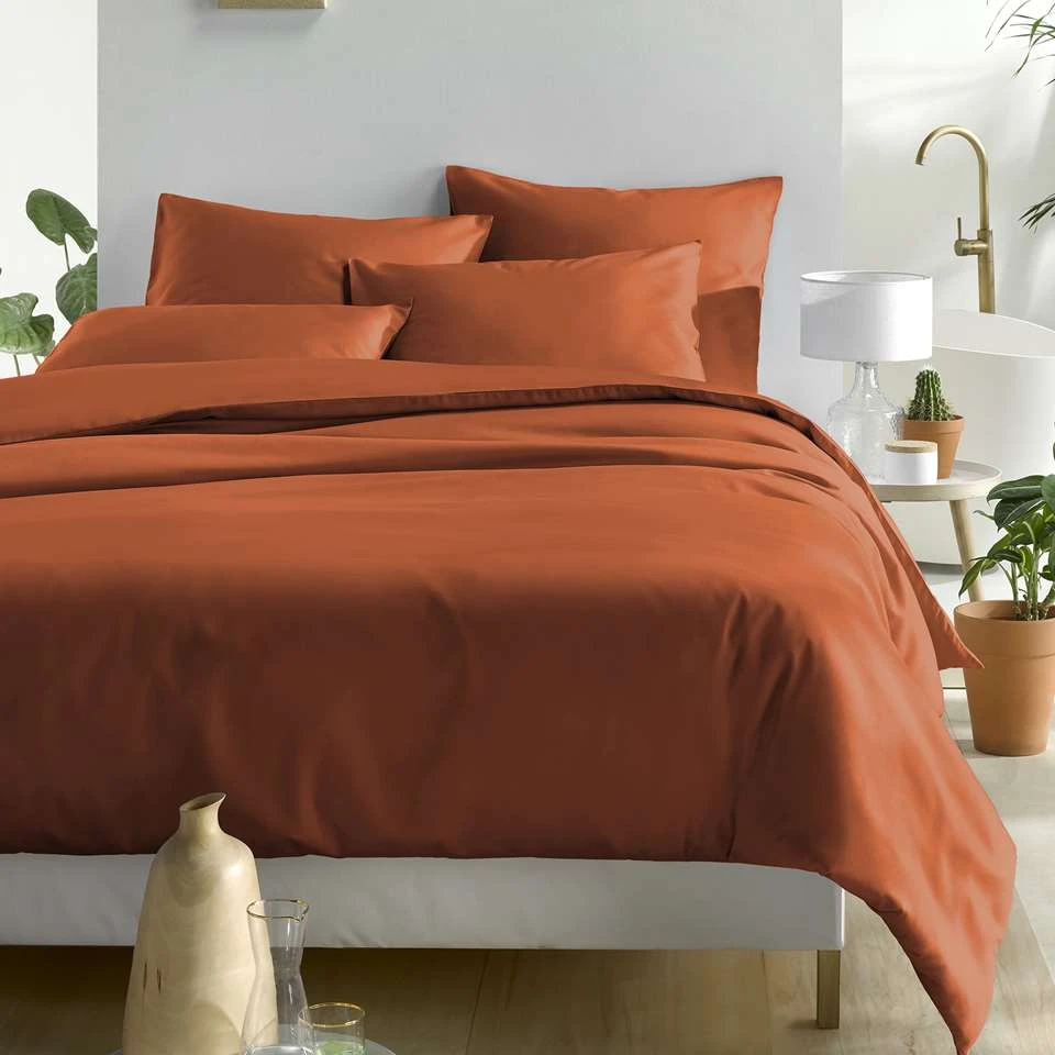 De Witte Lietaer Dekbedovertrek Katoen Satijn Olivia - 260 X 240 Cm - Bruin 4 De Witte Lietaer Dekbedovertrek Katoen Satijn Olivia - 260 X 240 Cm - Bruin - Afbeelding 2