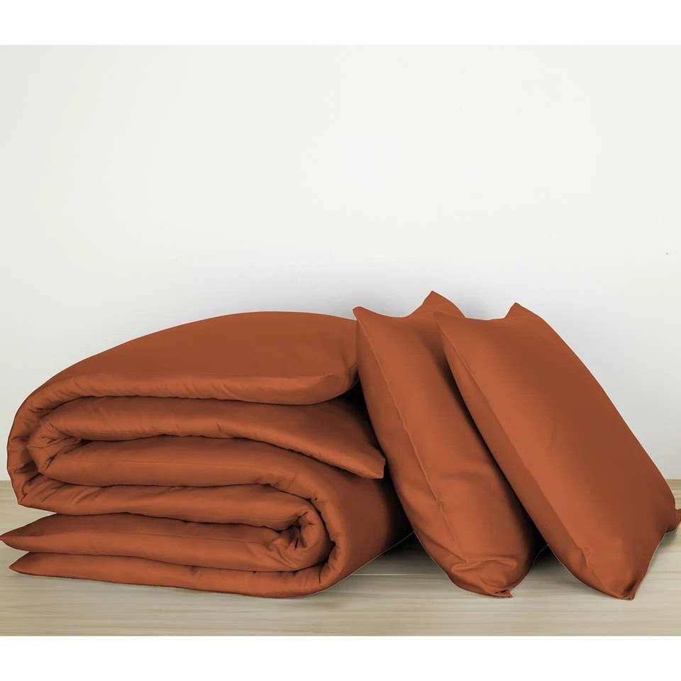 De Witte Lietaer Dekbedovertrek Katoen Satijn Olivia - 260 X 240 Cm - Bruin 5 De Witte Lietaer Dekbedovertrek Katoen Satijn Olivia - 260 X 240 Cm - Bruin - Afbeelding 3