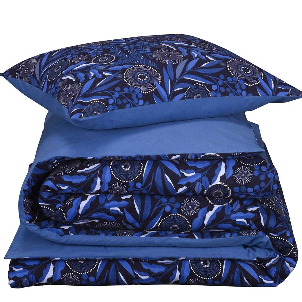 De Witte Lietaer Dekbedovertrek Moonflower - 140 X 200/220 Cm - Katoen Flanel 4 De Witte Lietaer Dekbedovertrek Moonflower - 140 X 200/220 Cm - Katoen Flanel - Afbeelding 2