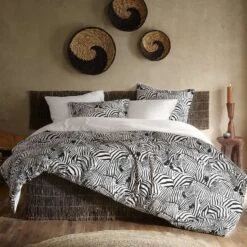 De Witte Lietaer Dekbedovertrek Zebra Cream - 260 X 240 Cm - Katoen Flanel -Winkel Voor Premium Beddengoed 1000032121 0103