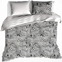De Witte Lietaer Dekbedovertrek Zebra Cream - 260 X 240 Cm - Katoen Flanel