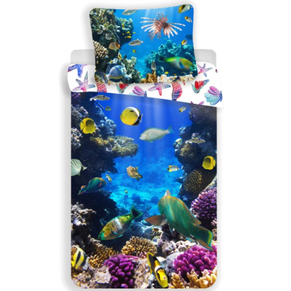 Animal Pictures Dekbedovertrek Onderwater - Eenpersoons - 140 X 200 Cm - Katoen 3 Animal Pictures Dekbedovertrek Onderwater - Eenpersoons - 140 X 200 Cm - Katoen