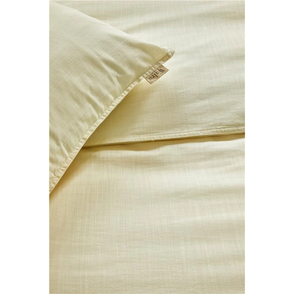Walra - Dekbedovertrek Vintage Cotton - 200x220 Cm - Geel 4 Walra - Dekbedovertrek Vintage Cotton - 200x220 Cm - Geel - Afbeelding 2
