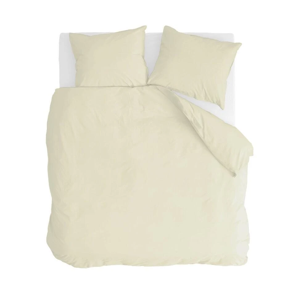 Walra - Dekbedovertrek Vintage Cotton - 200x220 Cm - Geel 3 Walra - Dekbedovertrek Vintage Cotton - 200x220 Cm - Geel