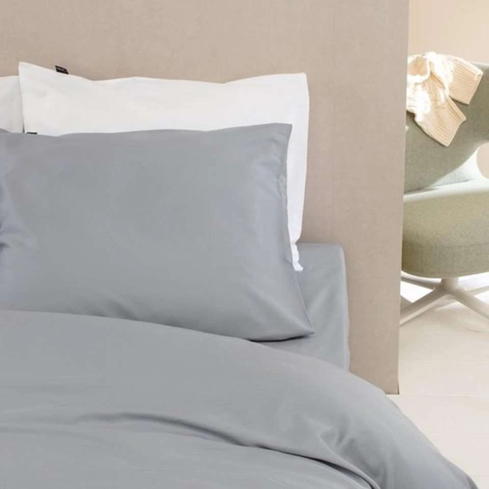 Damai Dekbedovertrek Organic Satijn Grey-1-persoons (140 X 200/220 Cm) 4 Damai Dekbedovertrek Organic Satijn Grey-1-persoons (140 X 200/220 Cm) - Afbeelding 2
