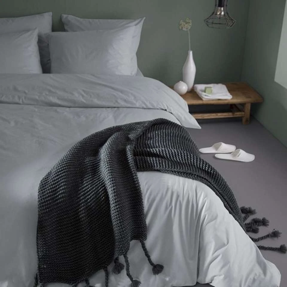 Damai Dekbedovertrek Organic Satijn Grey-1-persoons (140 X 200/220 Cm) 6 Damai Dekbedovertrek Organic Satijn Grey-1-persoons (140 X 200/220 Cm) - Afbeelding 4