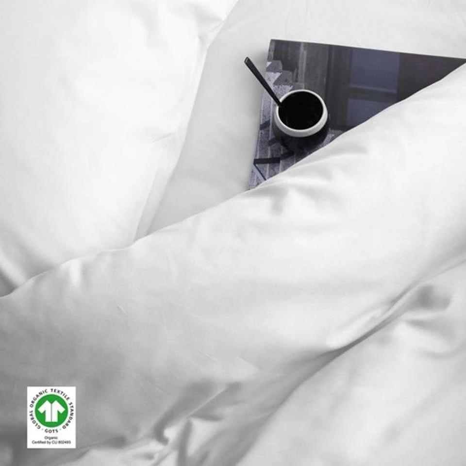 Damai Dekbedovertrek Organic Satijn White-1-persoons (140 X 200/220 Cm) 4 Damai Dekbedovertrek Organic Satijn White-1-persoons (140 X 200/220 Cm) - Afbeelding 2