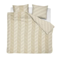 Damai Dekbedovertrek Atomy - Satijn - 260x200/220 Cm - Soft Beige