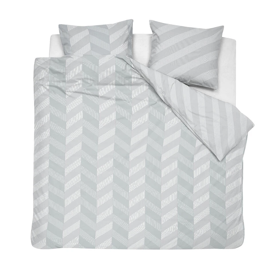 Damai Dekbedovertrek Atomy - Satijn - 260x200/220 Cm - Glacier 3 Damai Dekbedovertrek Atomy - Satijn - 260x200/220 Cm - Glacier