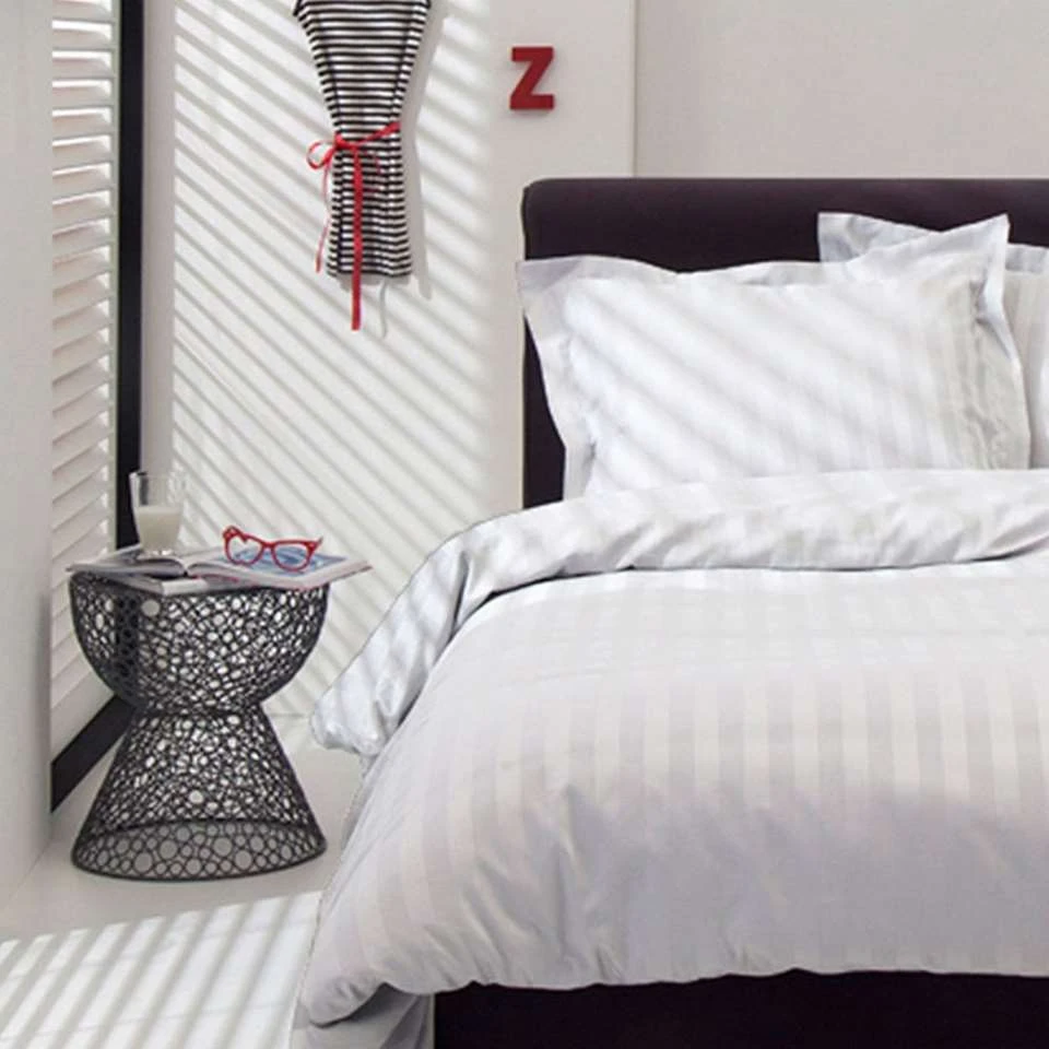 Dekbedovertrek Damai Linea White Satijn-260x200/220 6 Dekbedovertrek Damai Linea White Satijn-260x200/220 - Afbeelding 4