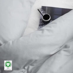 Damai Dekbedovertrek Organic Satijn Light Grey-1-persoons (140 X 200/220 Cm) -Winkel Voor Premium Beddengoed 1000034827 0103