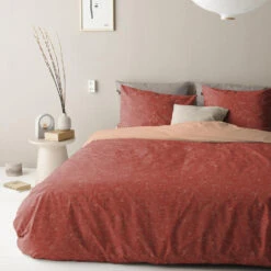 Damai Dekbedovertrek Swift - Biologisch Katoen - 200x200/220 Cm - Burned Red 6 Damai Dekbedovertrek Swift - Biologisch Katoen - 200x200/220 Cm - Burned Red -Winkel Voor Premium Beddengoed 1000034944 0101