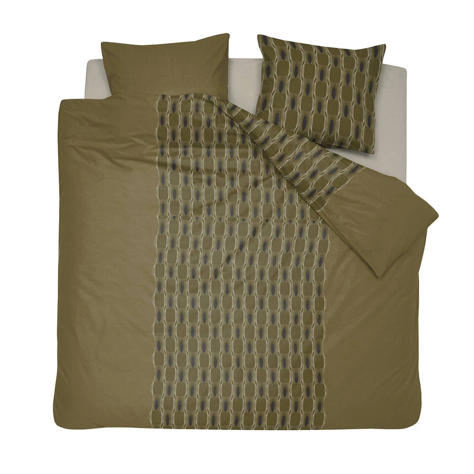 Damai Dekbedovertrek Kente - Katoen - 260x200/220 Cm - Olive Green 3 Damai Dekbedovertrek Kente - Katoen - 260x200/220 Cm - Olive Green