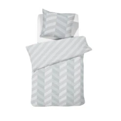 Damai Dekbedovertrek Atomy - Satijn - 140x200/220 Cm - Glacier