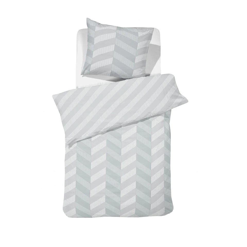 Damai Dekbedovertrek Atomy - Satijn - 140x200/220 Cm - Glacier 3 Damai Dekbedovertrek Atomy - Satijn - 140x200/220 Cm - Glacier