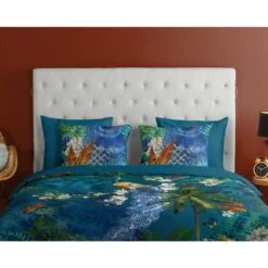 Good Morning Dekbedovertrek "Samantha" - Petrol - (240x220 Cm) -Winkel Voor Premium Beddengoed 1000035749 0110