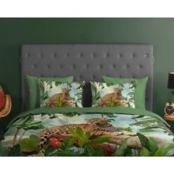 Good Morning Dekbedovertrek "Jungle" - Groen - (240x220 Cm) -Winkel Voor Premium Beddengoed 1000035838 0110