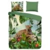 Good Morning Dekbedovertrek "Jungle" - Groen - (240x220 Cm) 1 Good Morning Dekbedovertrek "Jungle" - Groen - (240x220 Cm) -Winkel Voor Premium Beddengoed 1000035838