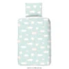 Good Morning Dekbedovertrek "Petting Zoo" - Mint - (140x220 Cm)