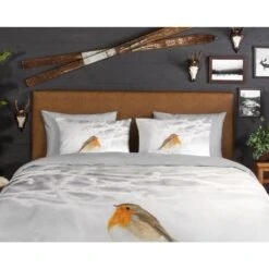 Good Morning Dekbedovertrek "Robin" - Grijs - (200x220 Cm) -Winkel Voor Premium Beddengoed 1000035899 0110