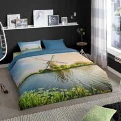 Good Morning Dekbedovertrek "Windmill" - Multi - (140x220 Cm) -Winkel Voor Premium Beddengoed 1000035972 0102