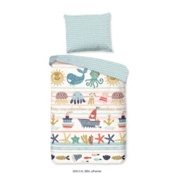 Good Morning Dekbedovertrek "Sea" - Multi - (100x135 Cm)