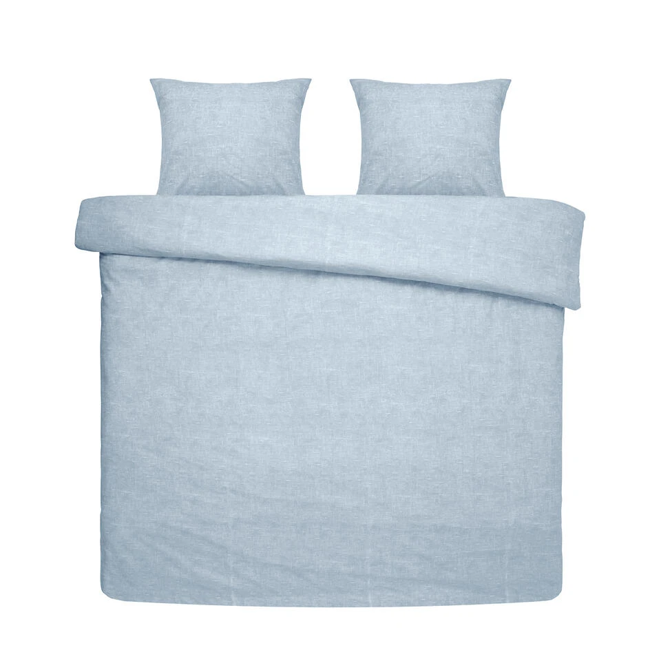 Damai Dekbedovertrek Ebba - Biologisch Katoen - 240x200/220 Cm - Soft Blue 3 Damai Dekbedovertrek Ebba - Biologisch Katoen - 240x200/220 Cm - Soft Blue