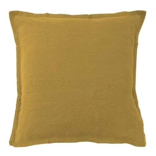 Matt & Rose Set Kussenslopen Saffraan - 65 X 65 Cm - 100% Linnen -Winkel Voor Premium Beddengoed 1000038506