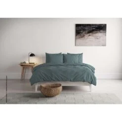 Mistral Home Dekbedovertrek 100% Gewassen Katoen Groen 140x200 Cm -Winkel Voor Premium Beddengoed 1000038694 0101