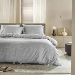 Damai Dekbedovertrek Ebba - Biologisch Katoen - 260x200/220 Cm - Grey -Winkel Voor Premium Beddengoed 1000041527 0102
