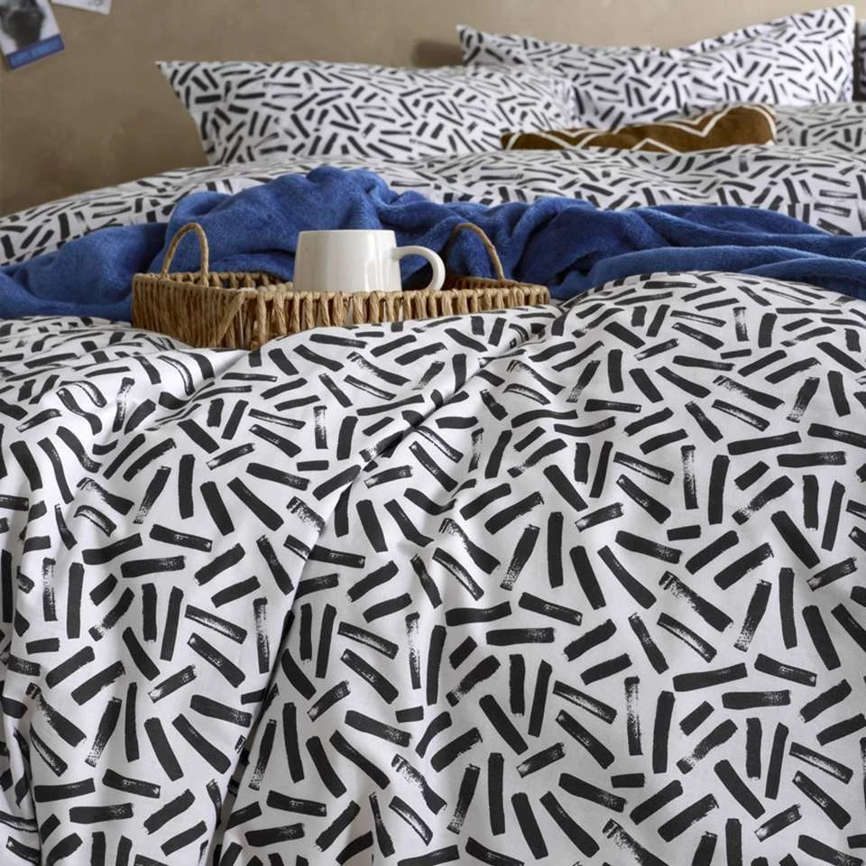 Moodit Dekbedovertrek Odil Tinto - Eenpersoons - 140 X 220 Cm - Katoen 4 Moodit Dekbedovertrek Odil Tinto - Eenpersoons - 140 X 220 Cm - Katoen - Afbeelding 2