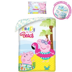 Peppa Pig Dekbedovertrek Ready For The Beach - 140 X 200 Cm - Katoen 8 Peppa Pig Dekbedovertrek Ready For The Beach - 140 X 200 Cm - Katoen -Winkel Voor Premium Beddengoed 1000044580 0102