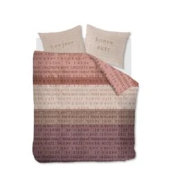 Ariadne At Home Dekbedovertrek Checks Naturel-2-persoons (200 X 200/220 Cm)